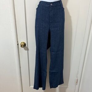 NYDJ Dark Blue Wide Leg Jeans